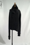 Marc Le Bihan Turtleneck Four Seam Sweater 2731 France MLB-2731-HUI Grey